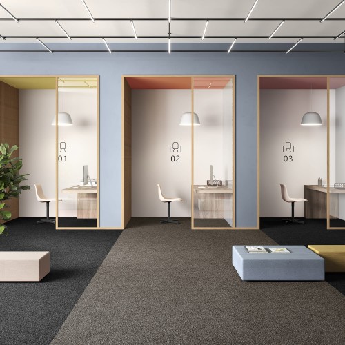 Ковровая плитка Associated Weavers Medusa Tile цвет 43 Mocca 500×500×5,4