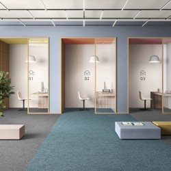 Ковровая плитка Associated Weavers Medusa Tile цвет 70 Caspian 500×500×5,4