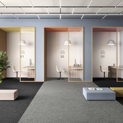 Ковровая плитка Associated Weavers Medusa Tile цвет 94 Platina 500×500×5,4