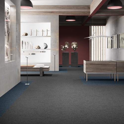 Ковровая плитка Associated Weavers Medusa Tile цвет 99 Raven 500×500×5,4