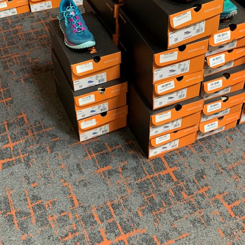 Ковровая плитка Associated Weavers Macro Tile цвет 91 Sunset 500×500×6