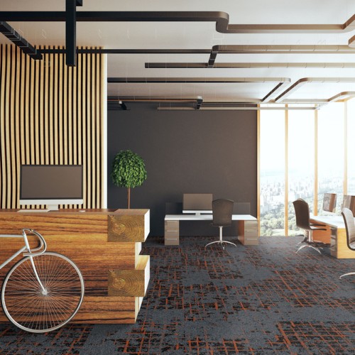 Ковровая плитка Associated Weavers Macro Tile цвет 91 Sunset 500×500×6