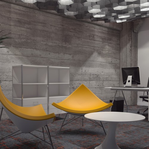 Ковровая плитка Associated Weavers Macro Tile цвет 91 Sunset 500×500×6