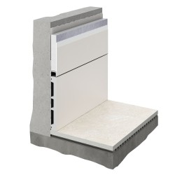 Плинтус алюминиевый скрытый с подсветкой Decaro Invisible i100 под покраску 2000×131×13,5