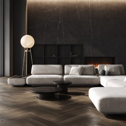 Кварцвиниловый SPC ламинат Fargo Bevel Parquet Дуб Бали 33-2123-57 венгерская елка 615×123×6