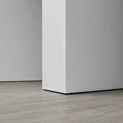 Плинтус алюминиевый теневой с подсветкой Decaro D001A Black Черный 2000×55×27