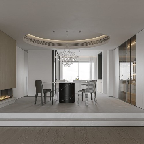 Плинтус алюминиевый теневой под покраску с подсветкой Decaro D002 2000×45×14,5