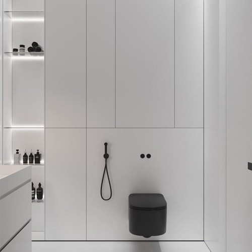 Плинтус алюминиевый теневой под покраску с подсветкой Decaro D002 2000×45×14,5