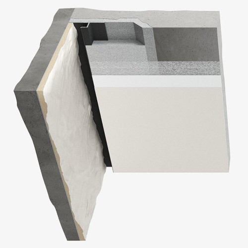 Плинтус алюминиевый теневой под покраску с подсветкой Decaro D003 2000×50×14,5