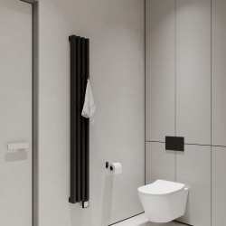 Плинтус алюминиевый теневой с подсветкой Decaro D003A Black Черный 2000×50×14,5