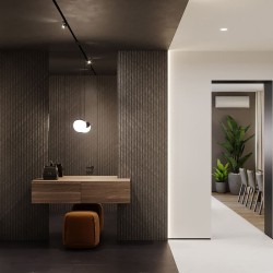 Плинтус алюминиевый теневой с подсветкой Decaro D003A Black Черный 2000×50×14,5