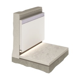 Плинтус алюминиевый теневой с подсветкой Decaro D003A Black Черный 2000×50×14,5