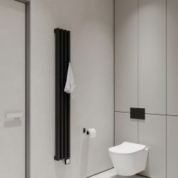 Плинтус алюминиевый теневой с подсветкой Decaro D003.2A Black Черный 2000×50×17