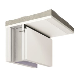 Плинтус алюминиевый теневой с подсветкой Decaro D003.2A Black Черный 2000×50×17