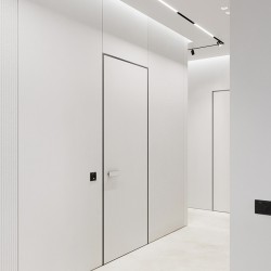 Плинтус алюминиевый теневой Decaro D004.1A Black Черный 2000×31×14