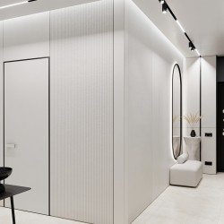 Плинтус алюминиевый теневой Decaro D004.1A Black Черный 2000×31×14