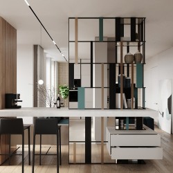 Плинтус алюминиевый теневой Decaro D004.1A Black Черный 2000×31×14