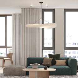 Плинтус алюминиевый теневой Decaro D004.1A Black Черный 2000×31×14