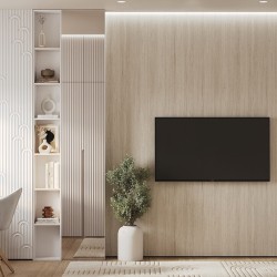 Плинтус алюминиевый теневой Decaro D004.1A Black Черный 2000×31×14