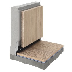 Плинтус алюминиевый теневой Decaro D004.1A Black Черный 2000×31×14