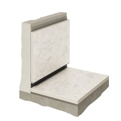 Плинтус алюминиевый теневой Decaro D004.1A Black Черный 2000×31×14