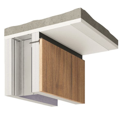 Плинтус алюминиевый теневой под покраску Decaro D004.1 2000×31×14