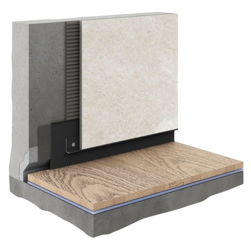 Плинтус алюминиевый теневой Decaro Regulated D004.2A Black /F1A Black Черный 2000×65×16