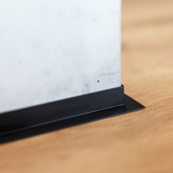 Микроплинтус алюминиевый Decaro ML15A Bronze Brush Бронзовый браш 2000×26×15