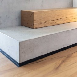 Микроплинтус алюминиевый Decaro ML15A Bronze Brush Бронзовый браш 2000×26×15