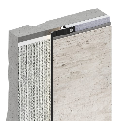 Микроплинтус алюминиевый Decaro M15A Brass Brush Латунный браш 2000×6×15