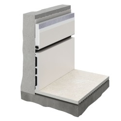 Вставка для скрытого плинтуса под покраску Decaro Invisible PL100 2000×100×12,5