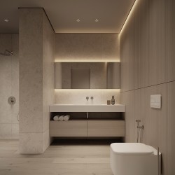 Профиль алюминиевый теневой с подсветкой Decaro D005A Black Черный 2000×50×55