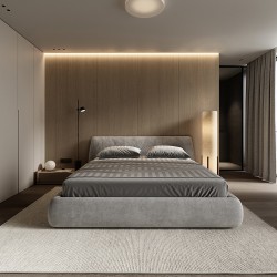 Профиль алюминиевый теневой с подсветкой Decaro D005A Black Черный 2000×50×55