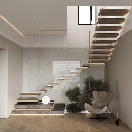 Профиль алюминиевый теневой с подсветкой Decaro D006A Black Черный 2000×75×70