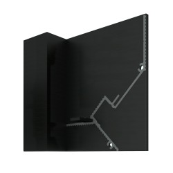 Заглушка для плинтуса Decaro левая Черный EC D005L