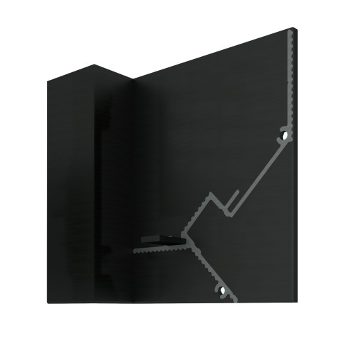 Заглушка для плинтуса Decaro левая Черный EC D005L