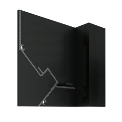 Заглушка для плинтуса Decaro правая Черный EC D005R