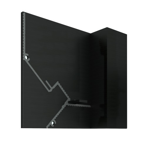 Заглушка для плинтуса Decaro правая Черный EC D005R