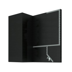 Заглушка для плинтуса Decaro левая Черный EC D005.2L