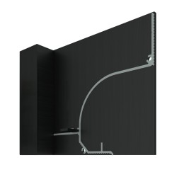 Заглушка для плинтуса Decaro левая Черный EC D006L