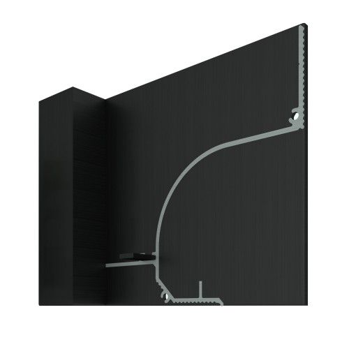 Заглушка для плинтуса Decaro левая Черный EC D006L