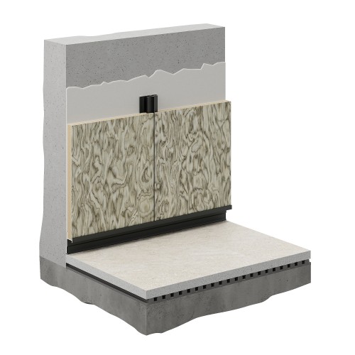 Профиль алюминиевый теневой соединительный Decaro D1182 Black anodizer Черный 3000×22,8×8,5