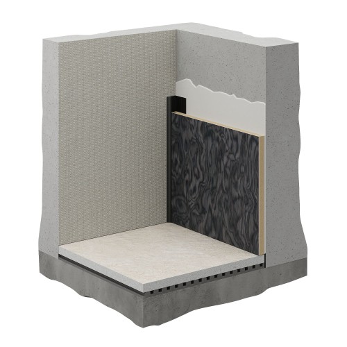 Профиль алюминиевый теневой угловой Decaro D1184 Black anodizer Черный 3000×18,1×8,5