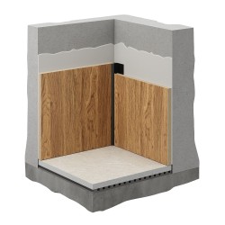 Профиль алюминиевый теневой угловой Decaro D1184 Black anodizer Черный 3000×18,1×8,5