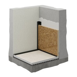 Профиль алюминиевый теневой угловой Decaro D1184 Black anodizer Черный 3000×18,1×8,5