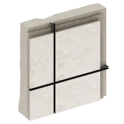 Профиль алюминиевый теневой разделительный Decaro D009A Brass Латунный 3000×5×10