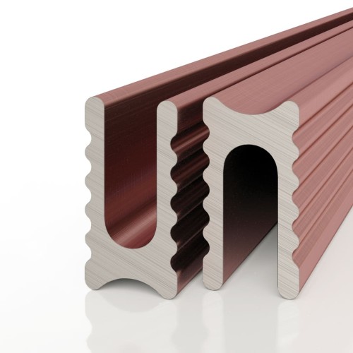 Профиль алюминиевый теневой разделительный Decaro D009A Copper Медный 3000×5×10