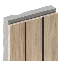 Профиль алюминиевый теневой разделительный Decaro D009.2A Copper Медный 3000×3×8,5