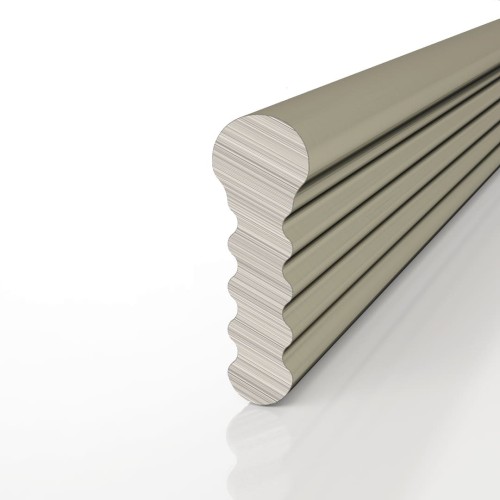 Профиль алюминиевый теневой разделительный Decaro D009.2A Bronze Бронзовый 3000×3×8,5