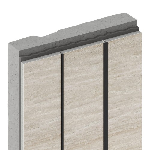 Профиль алюминиевый теневой разделительный Decaro D009.3A Titanium Титановый 3000×7×7,5